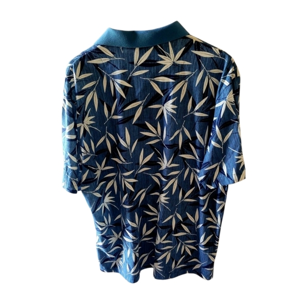Windham Pointe Tropical Print Polo Style Shirt Size XL Hawaiian - Picture 2 of 4